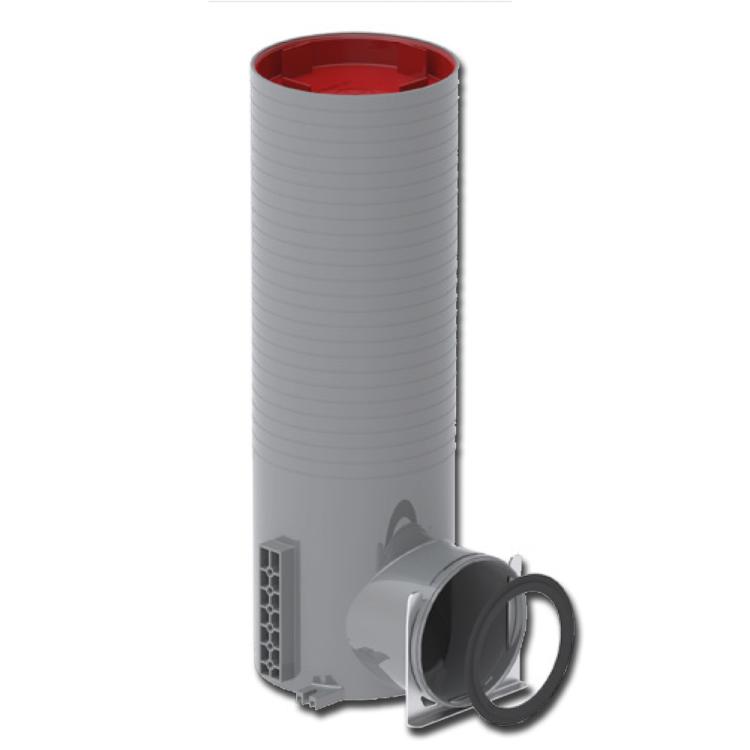 ComfoCase ventielaansluitstuk TVA-P 90° 1xCT90