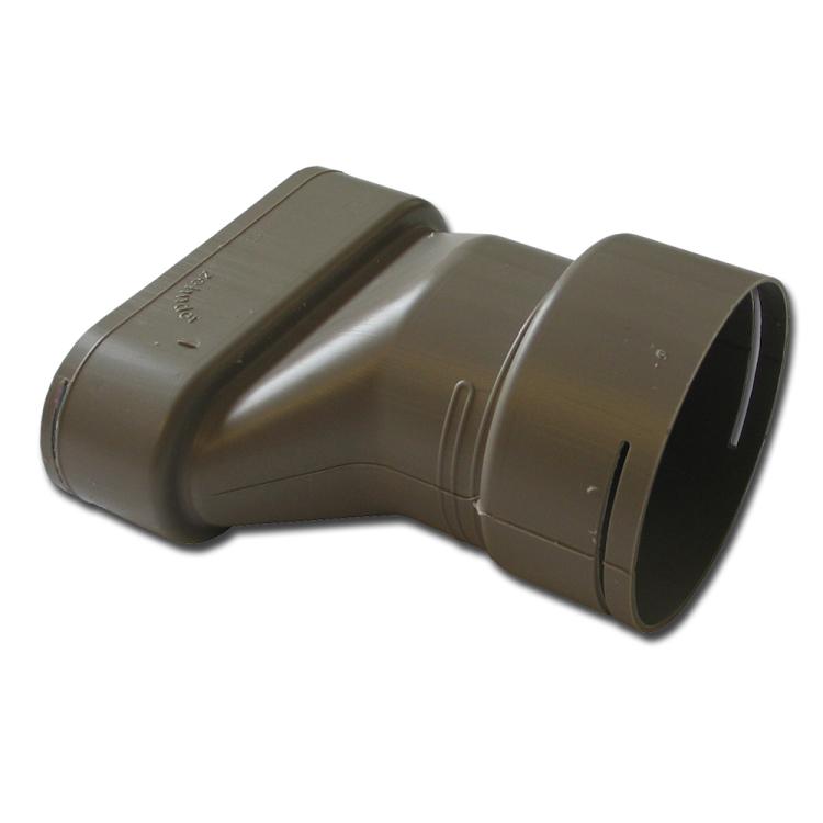 ComfoTube flat 51 rechte overgang DN90/flat 51 (oud type)