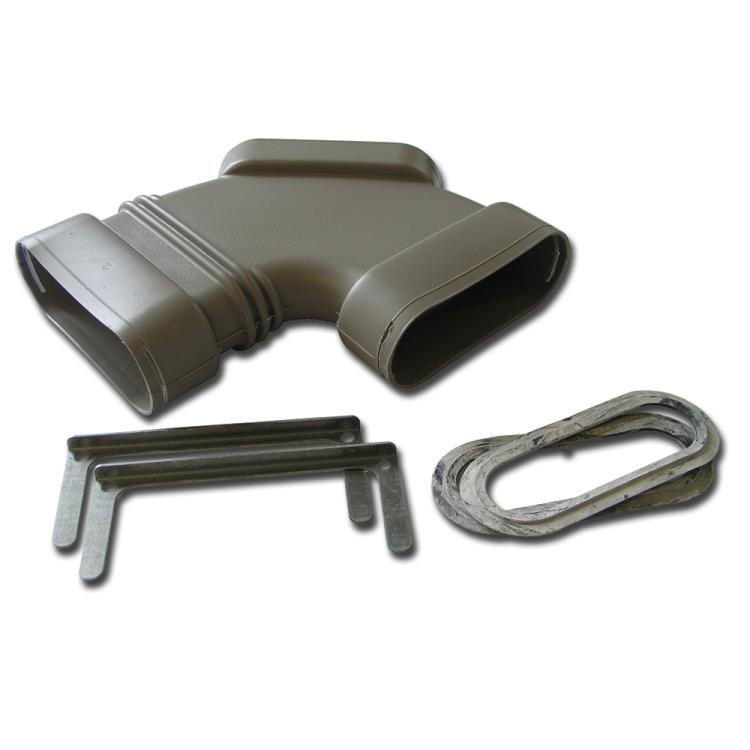 ComfoTube flat 51 horizontale bocht (oud type)