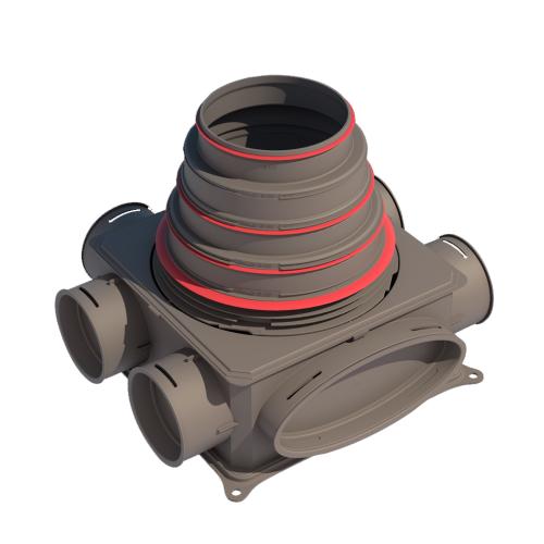 Verdeelbox DB206V125-200 6 aansluitingen