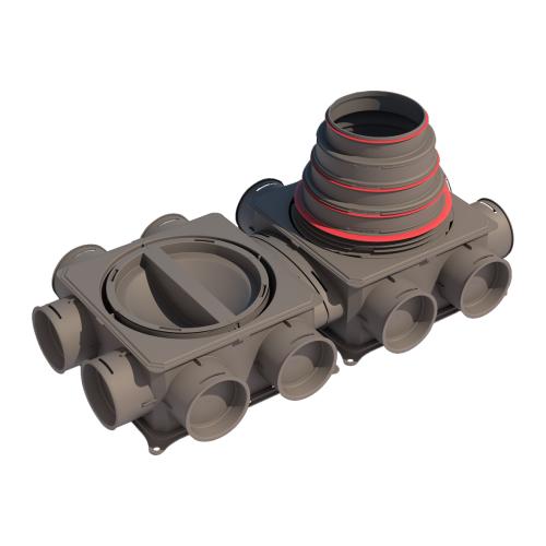 Verdeelbox DB212V125-200HE, 12 aansluitingen