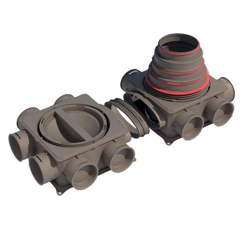 Verdeelbox DB212V125-200HE, 12 aansluitingen