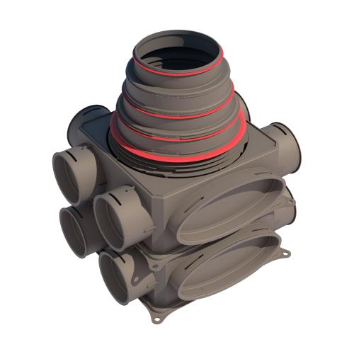 Verdeelbox DBOX 212V 12 aansluitingen