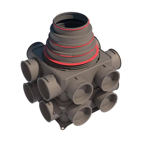 Verdeelbox DB216V125-200VE, 16 aansluitingen