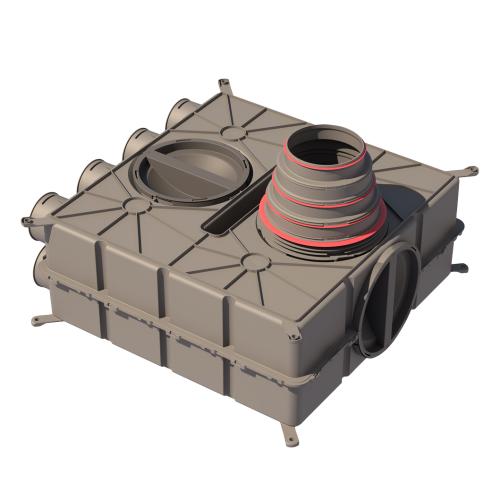 Universele luchtverdeelkast DB808 125-200 met 8 aansluitingen