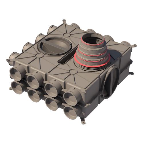 Universele luchtverdeelkast DB824 125-200 met 24 aansluitingen