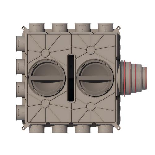 Universele luchtverdeelkast DB824 125-200 met 24 aansluitingen
