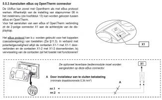 Ubbink Kloksturing - oud type - aansluiting