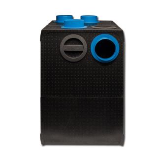Orcon HRC350 EcoMax BE zijkant met 1 aansluiting op de zijkant